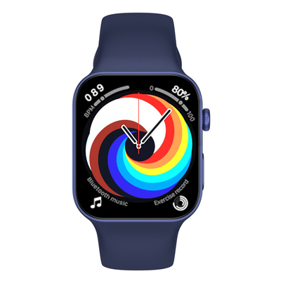 IP6X ECG Wifi αρρενωπό Smartwatch 4G i7 με την μπλε αθλητική ζώνη αβύσσων