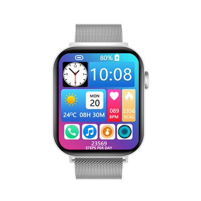 Η διασπασμένη οθόνη 44mm NFC Smartwatch για το αρρενωπό τηλέφωνο κυττάρων ενσωματώνει τα ψηφιακά παιχνίδια