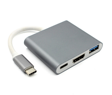 Επέκταση Displayport Usb σταθμών ελλιμενισμού lap-top τύπος-γ 3in1 για 4 όργανα ελέγχου