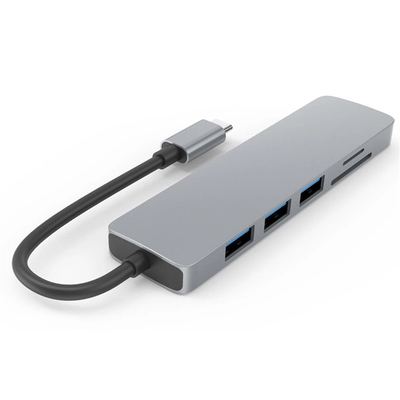 6in1 καθολικό lap-top διπλό όργανο ελέγχου PD77W SD/TF σταθμών Usb Γ ελλιμενίζοντας